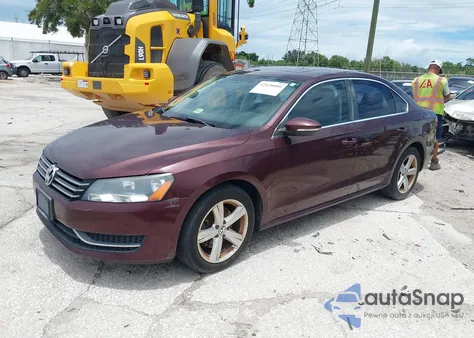 2012 Volkswagen Passat 2.5L Se from USA, damaged, VIN 1VWBP7A31CC097246